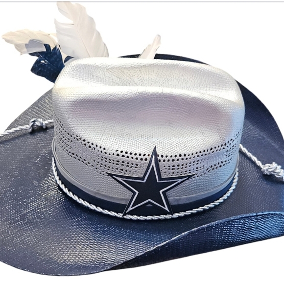 Exclusive Dallas Cowboys Inspired custom Cowboy Hat size 7 1/4 - Picture 8 of 9